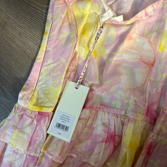 NWT Loveshackfancy Fabienne Mini Dress in Light Berry Tea - Picture 7 of 12